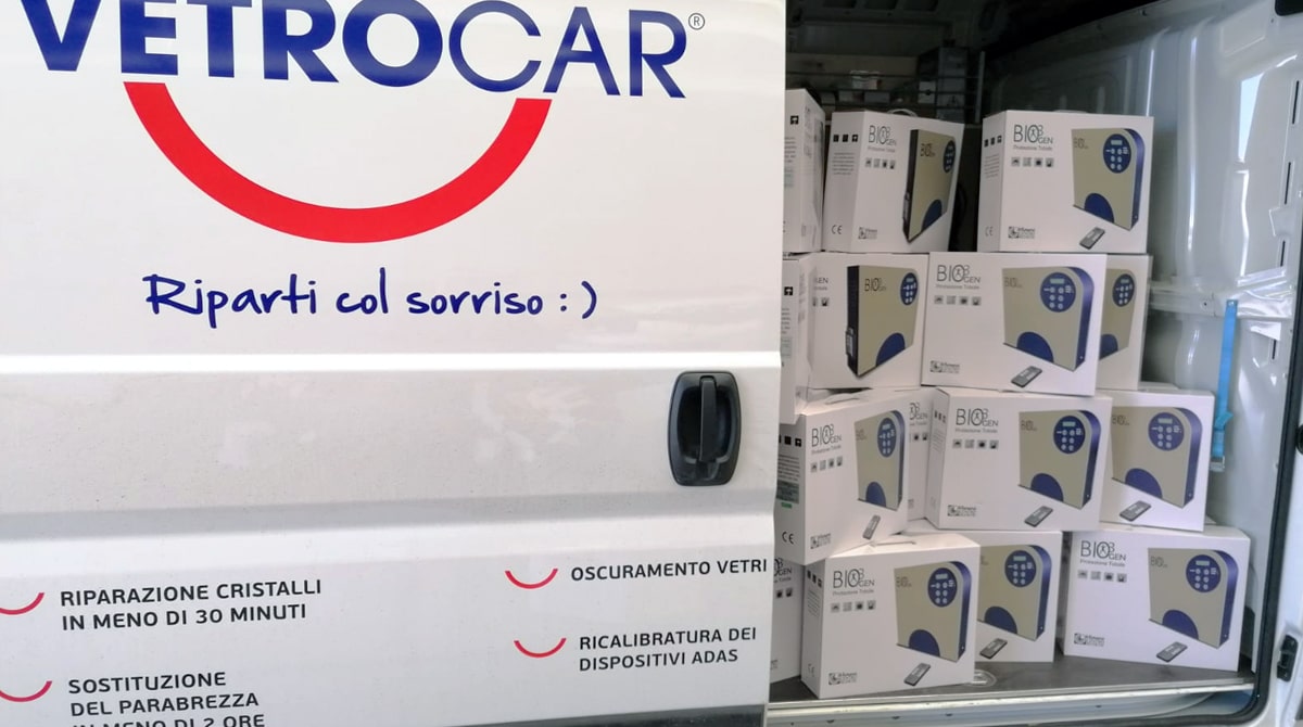 VetroCar dota i suoi centri di macchinari per la sanificazione all’ozono
